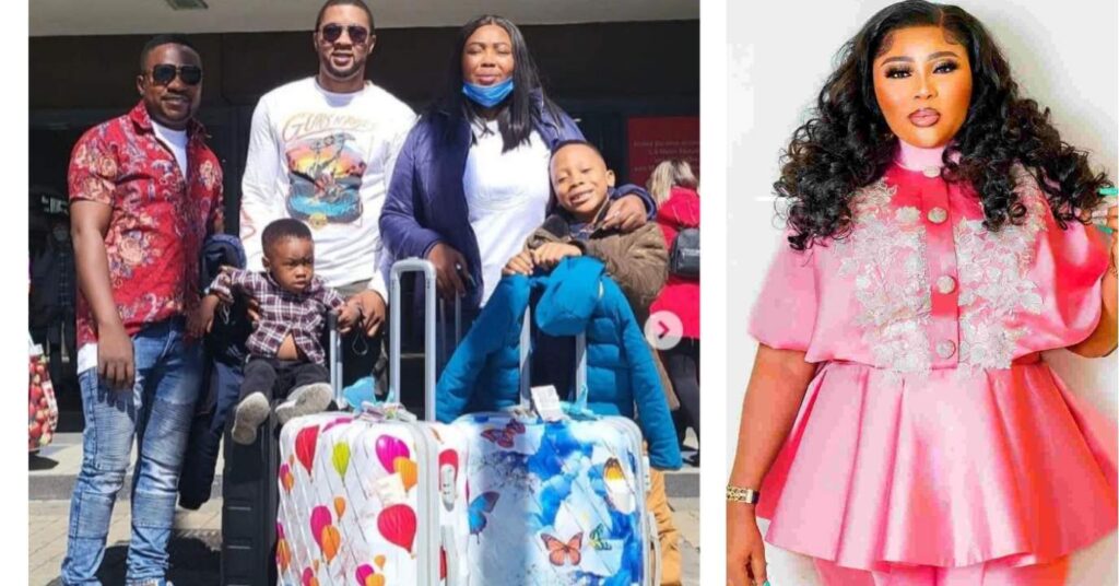 Actress Wunmi Ajiboye Shares Lovely Pictures With Her Husband And Sons As They Vacation Abroad