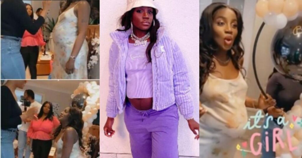 "It’s a girl” Seyi Shay’s friends throw her a gender reveal party and baby shower as she prepares to welcome her first child (video)