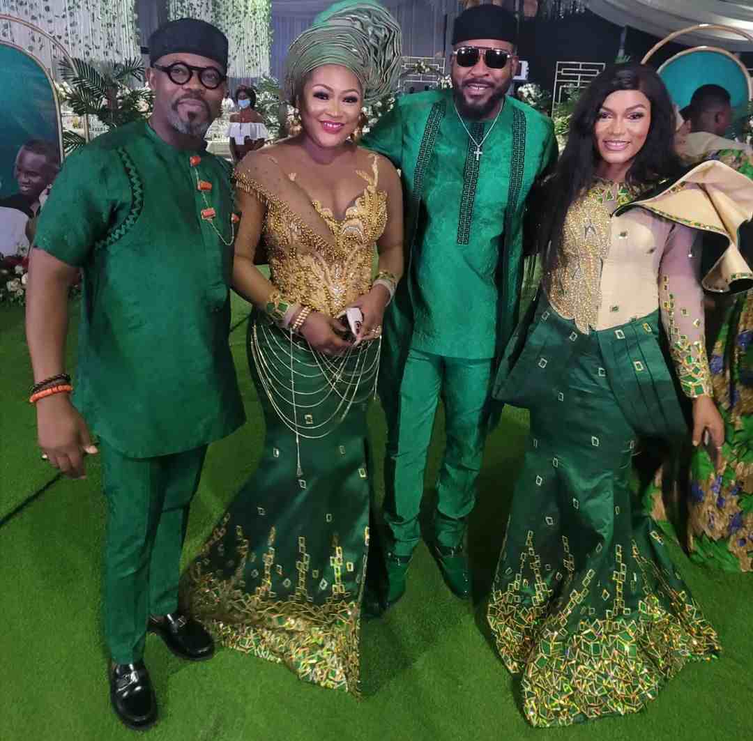 More stunning Asoebi styles from celebrities at Rita Dominic’s traditional marriage