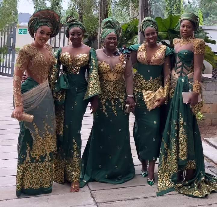 Uche Jombo, Ini Edo, and others dazzle at Rita Dominic’s wedding (Photos)