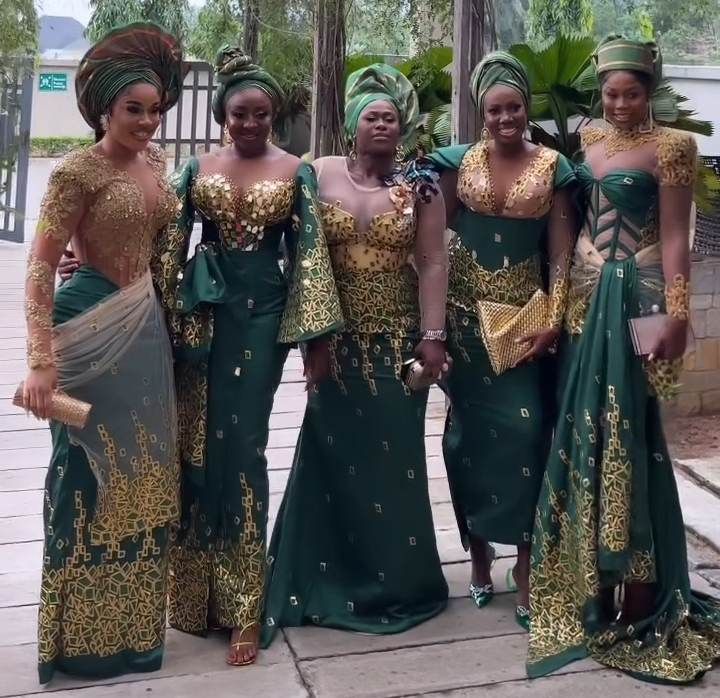 Uche Jombo, Ini Edo, and others dazzle at Rita Dominic’s wedding (Photos)