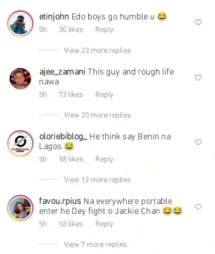 Singer Portable fights dirty in Edo State, Nigerians react