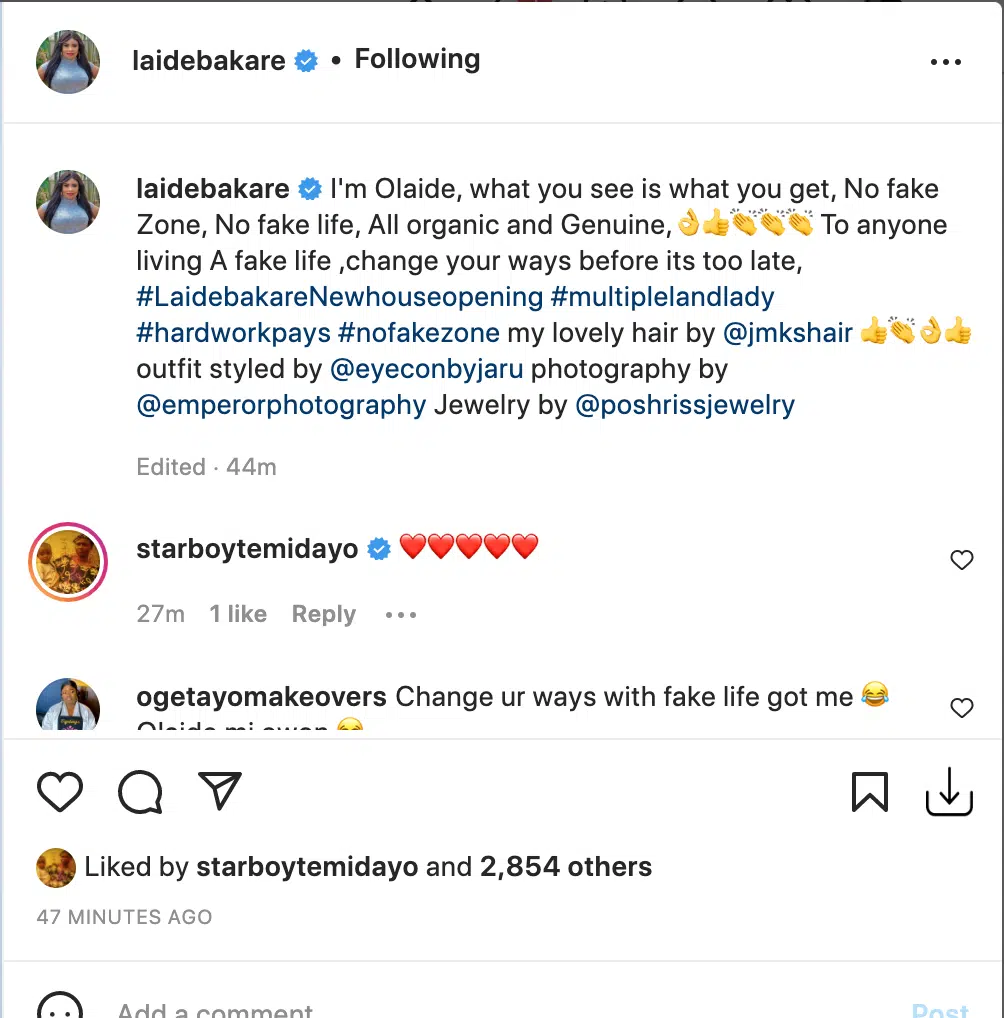 Trouble looms as Actress Laide Bakare fires back at Nkechi Blessing for shading her over her N100 million mansion