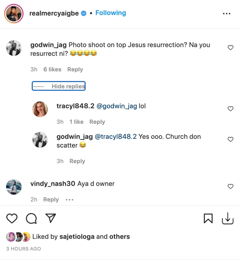 ‘Hypocrite, today you’re looking for hijab tomorrow you will be celebrating Easter,’ Actress Mercy Aigbe receives knocks on Easter Sunday