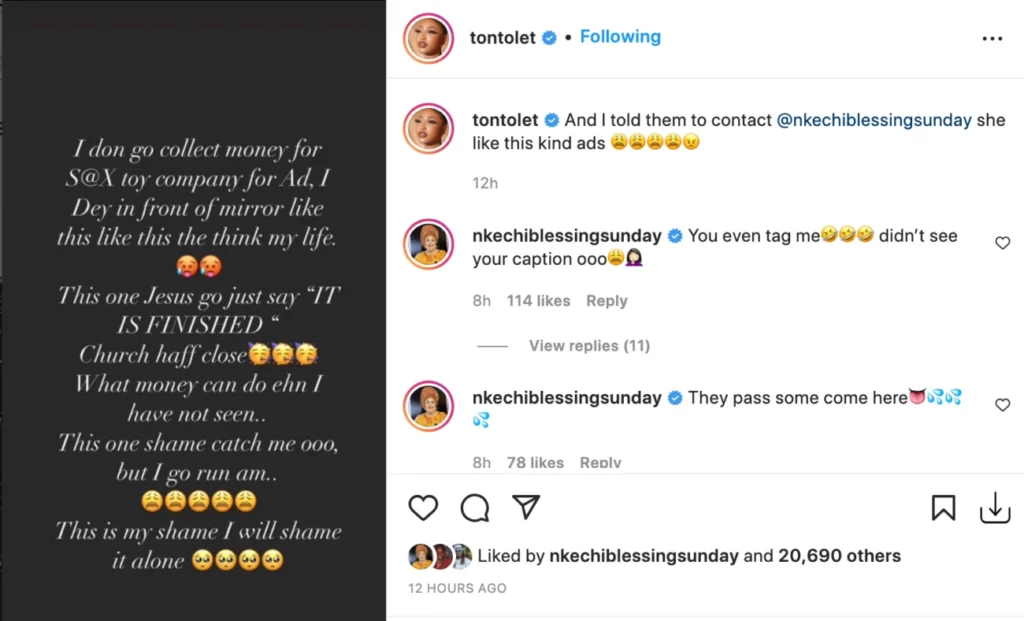 ‘I’m ashamed of myself’ Actress Tonto Dikeh in a dilemma after collecting money to advertise s3x toy