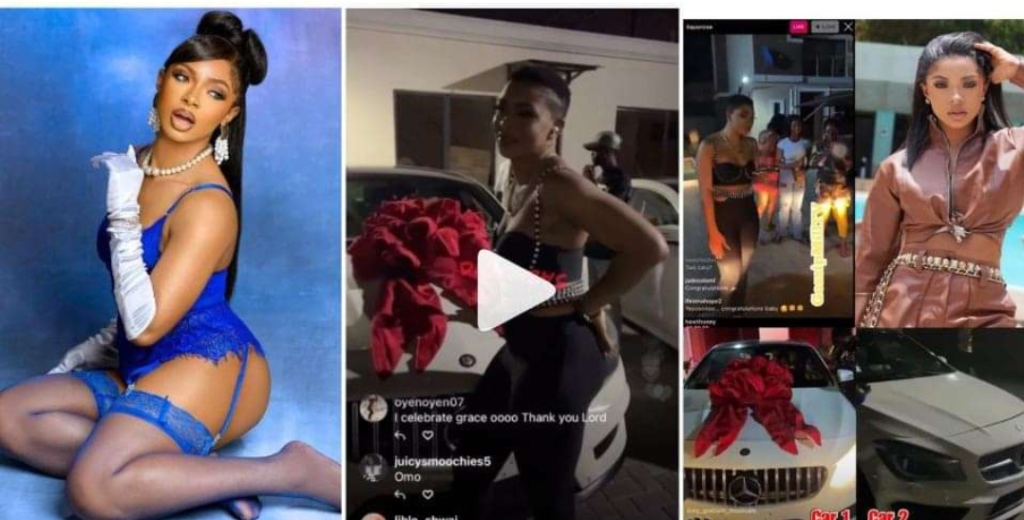 "Hmm DJ Yk Mule, Why Una Dey Always Lie, Fans Wey Never Chop” – Nigerians React as A Random Fan Gift Bbnaija Star Liquorose Two Mercedes Benz and 20m Cash For Her Birthday (Video)