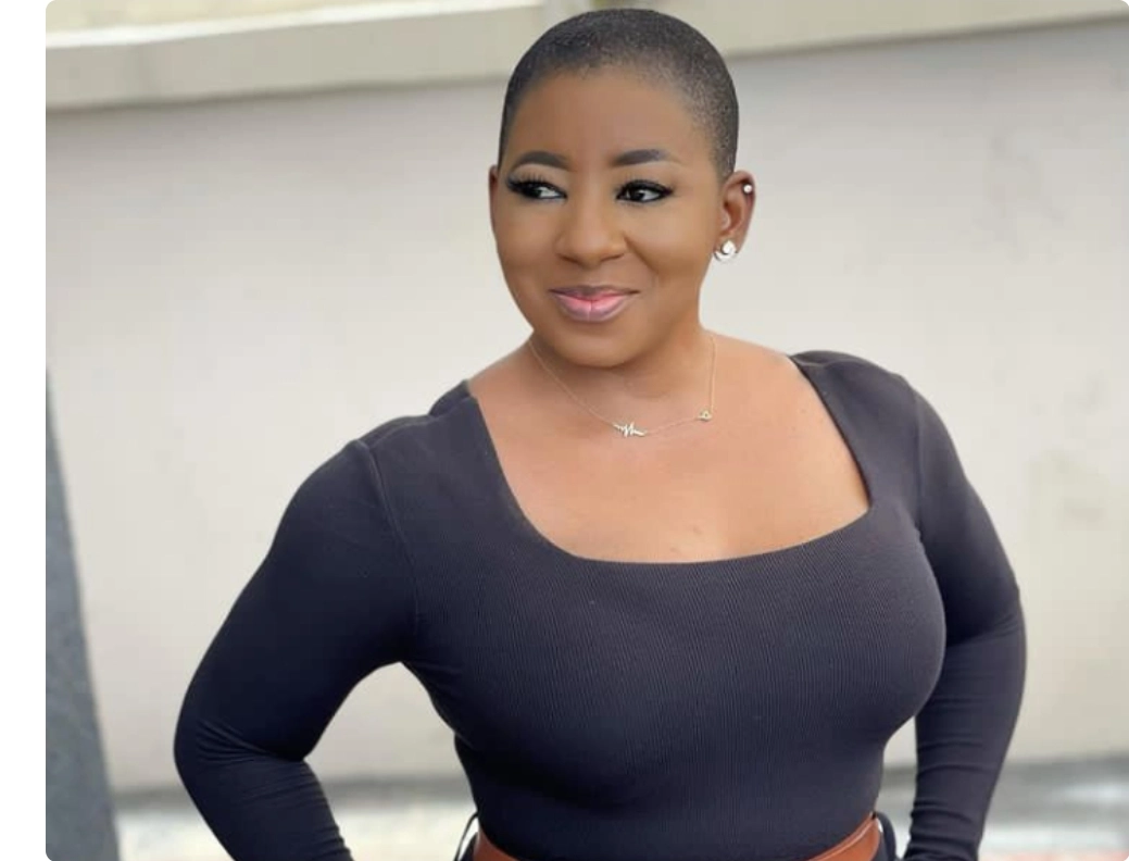 Reactions As Popular Actress, Mide Martins Rocks Low-cut Hairstyle