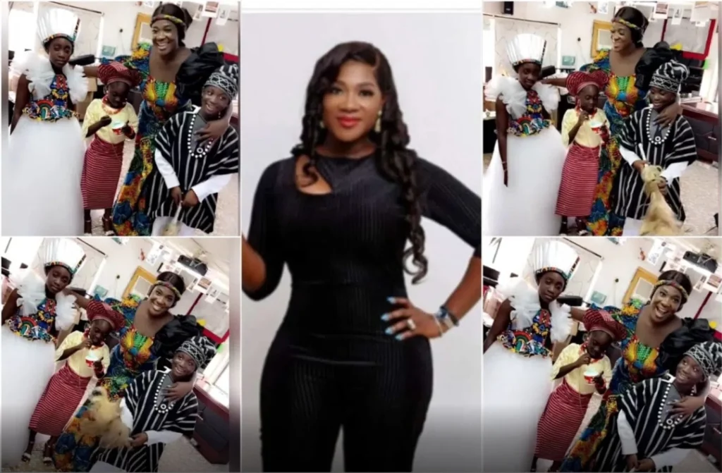 Mercy Johnson leaves many drooling with her kids cultural day outfits