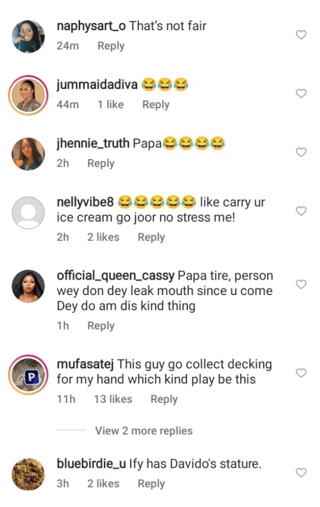 “NA DAVIDO TEMPERAMENT BE THIS” – NIGERIANS REACT TO VIDEO OF IFEANYI STORMING OFF ANGRILY AS ICE CREAM VENDOR TRICKS HIM WITH SLEIGHT OF HAND (VIDEO)