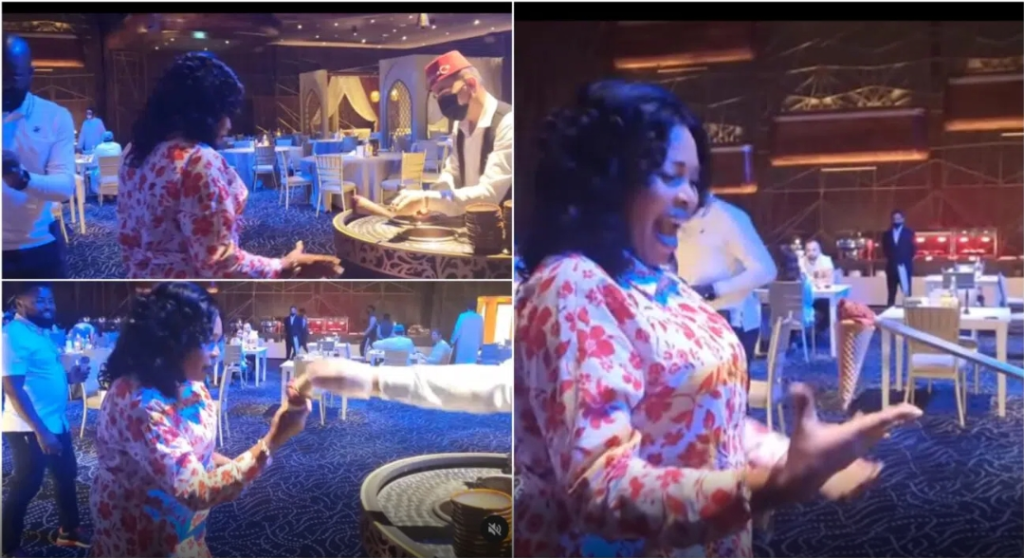 "She has self-control’ Nigerians hail Gospel singer Tope Alabi, refuses to get fed up as ice-cream vendor plays game with her