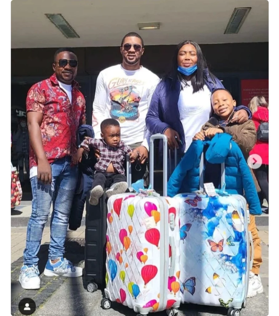 Actress Wunmi Ajiboye Shares Lovely Pictures With Her Husband And Sons As They Vacation Abroad