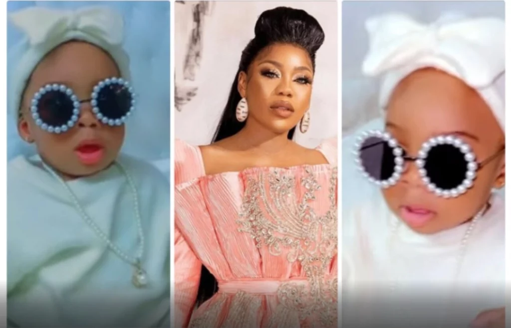 Mercy Aigbe, Iyabo Ojo, others react as Toyin Lawani’s daughter leaves fans drooling over her beauty