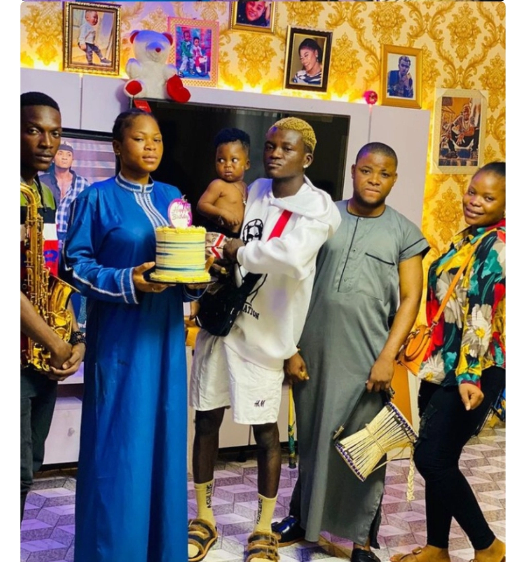 Nigerian Fast-rising Singer, Portable Celebrates His Wife's Birthday (Photos)