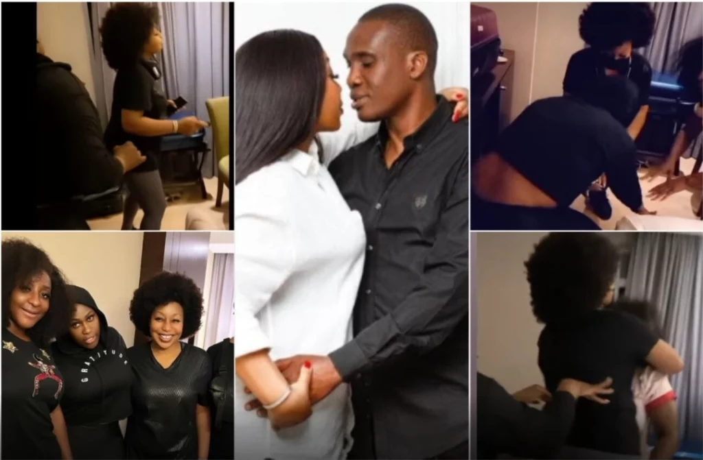 Rita Dominic welcomes Uche Jombo, Chioma Akpotha as they storm Imo State for her wedding (video)