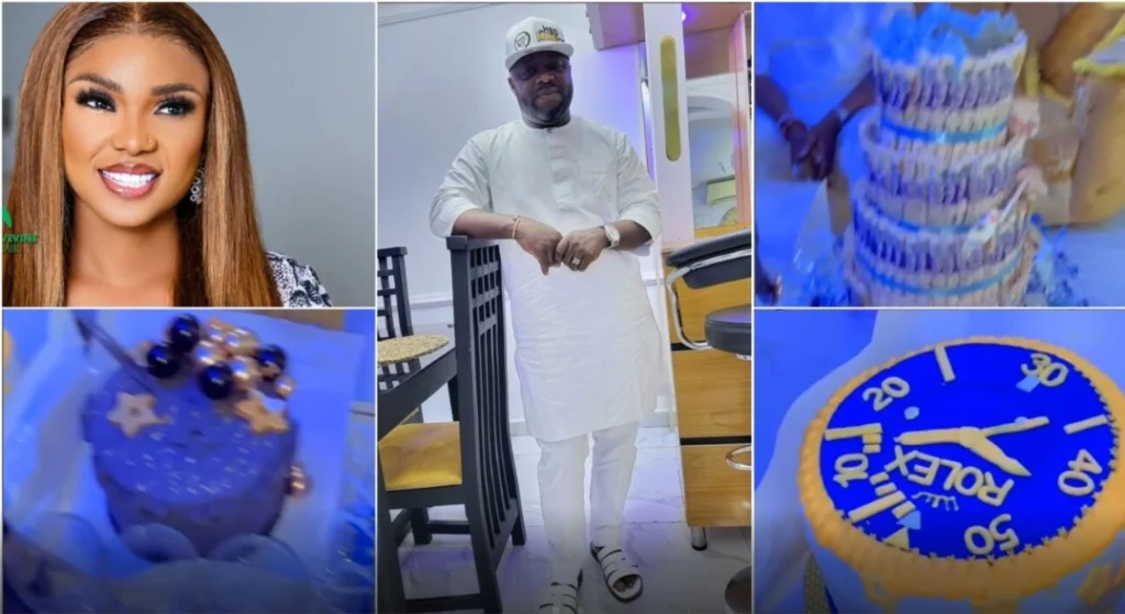 Actress Iyabo Ojo, alleged ex-lover Muka Ray shows off the surprise gifts he received on his 53rd birthday