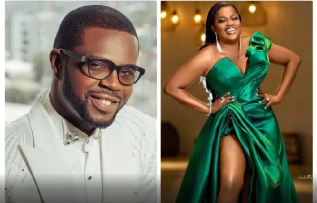 Funke Akindele’s husband, JJC Skillz showers love on her as she wins big at AMVCA