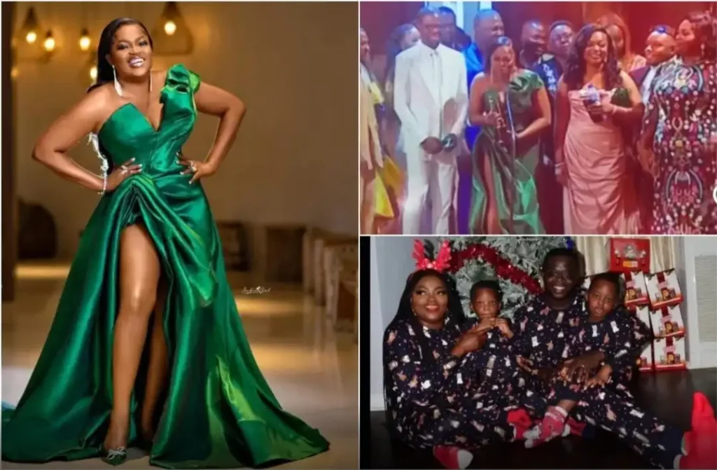 Actress Funke Akindele reveals the names of her sons, weeks after their faces were unveiled (Video)