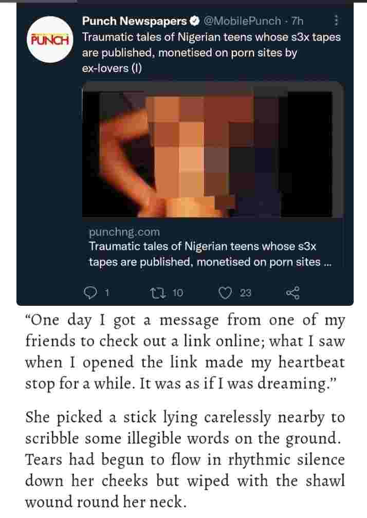 After I Agreed To Sl33p With Him, He Recorded It And Posted The Video Online— 16-Year-Old Girl Reveals