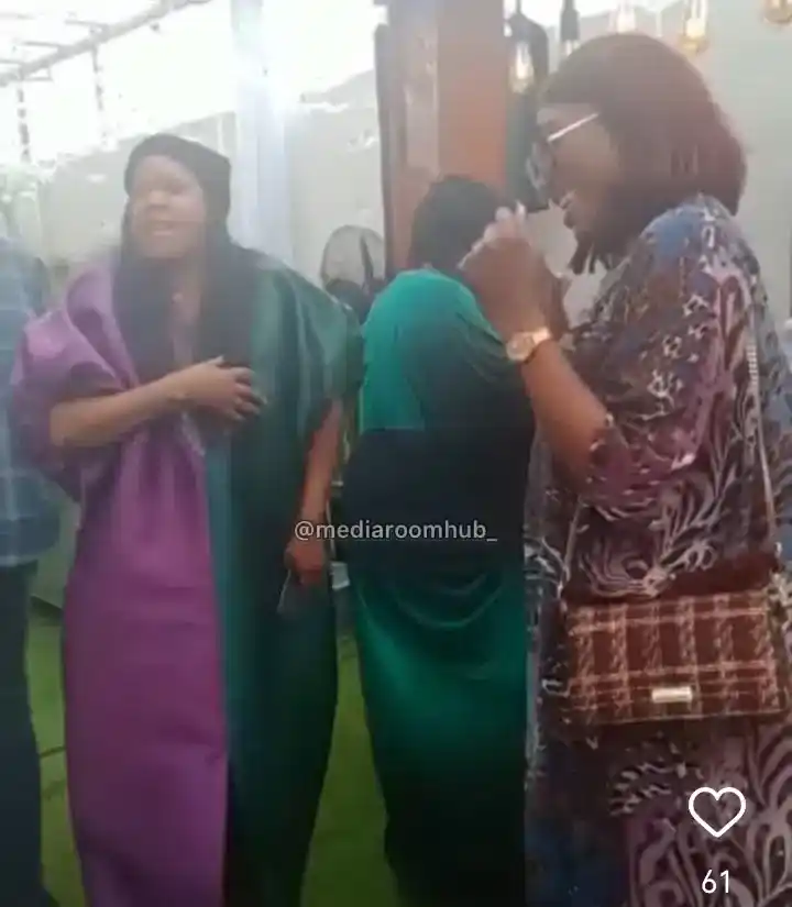 Iyabo Ojo, Toyin Abraham, BBN stars storm Ayo Makun’s child’s dedication party (Photos and Video)