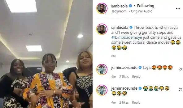 Funke Akindele, Bimbo Ademoye, Others react as Bisola Aiyeola shows off her beautiful daughter (video)