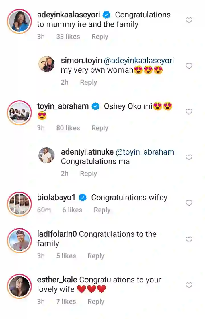 “Congratulations ayomi, More wins” – Actor Kolawole Ajeyemi Celebrates Toyin Abraham as she Signs Another Huge Multi Million Naira Deal (Video)