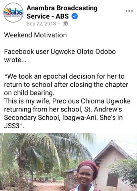 Married Woman Who Returned Back To JSS3 In 2018 Celebrated After Writing Her Last WAEC Exam