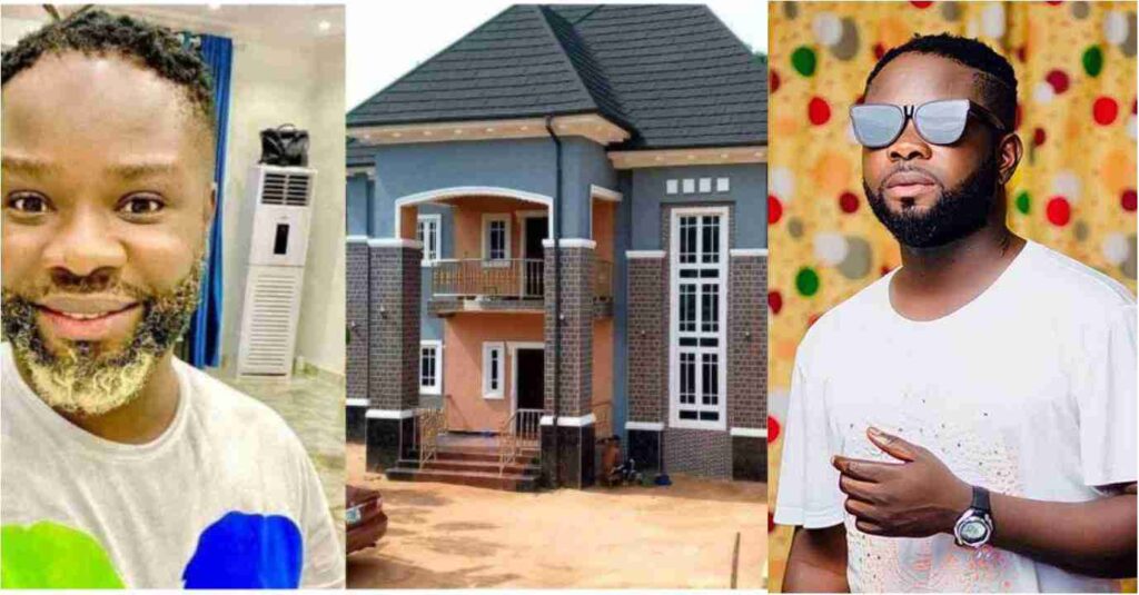 "I'm Given This My New House to My Old Wife and Children" Reaction As Nollywood Actor Ibrahim Yekini Shows off his Newly Built House.