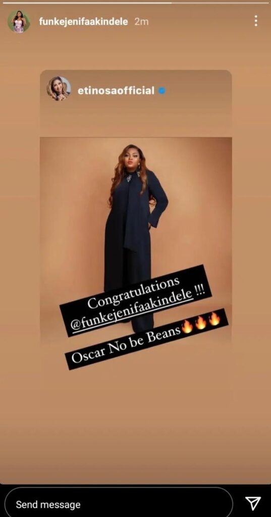 Jubilations Funke Akindele Bags an Oscars Recognition Amidst Marriage Crisis