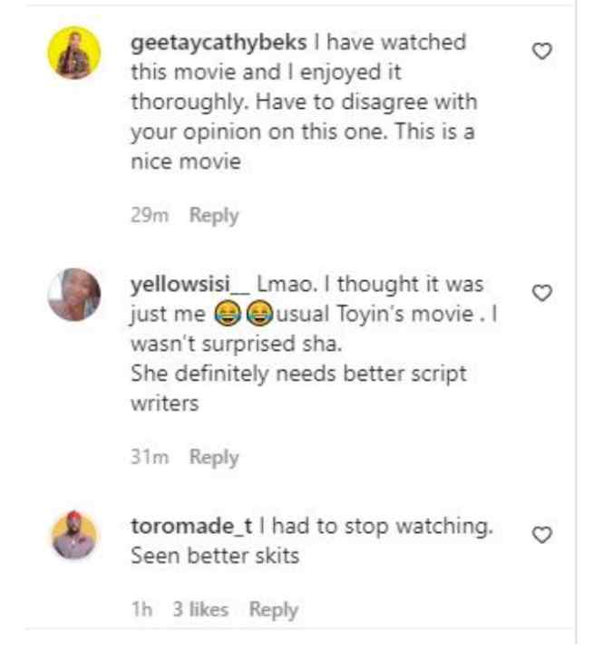 “You Need A Better Script Writer” – Fans Drag Actress Toyin Abraham Over Her New Movie “Prophetess”