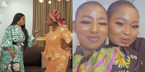 Happy birthday to my senior wife, but please don’t think of coming back to Daddy Wa ooo – Actress Mide Martins issue strong warning to Mummy Wa as she celebrates her birthday today