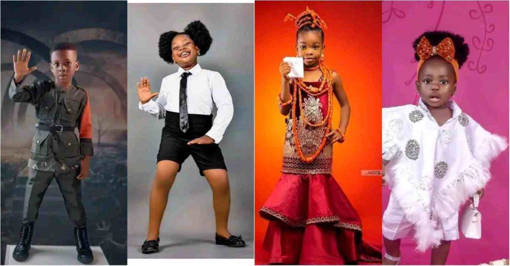 Meet The 10 Kids Who Recreated Outfits Rocked By Top Nigerian Celebrities.