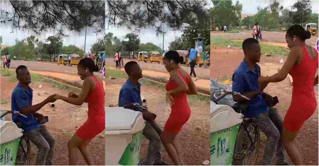 "She Is so Humble”: Reactions as Lady Put Smile On an Ice Cream Seller Face with her romantic dance in Viral Video