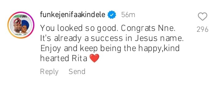 Actress Funke Akindele pen sweet and powerful prayer for Rita Dominic over her marriage