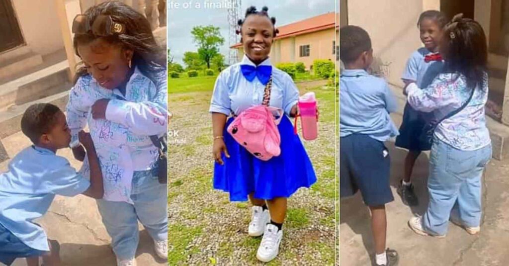 Lady with Small Stature Storms Her Children’s School as She Graduates from University, Video Warms Hearts