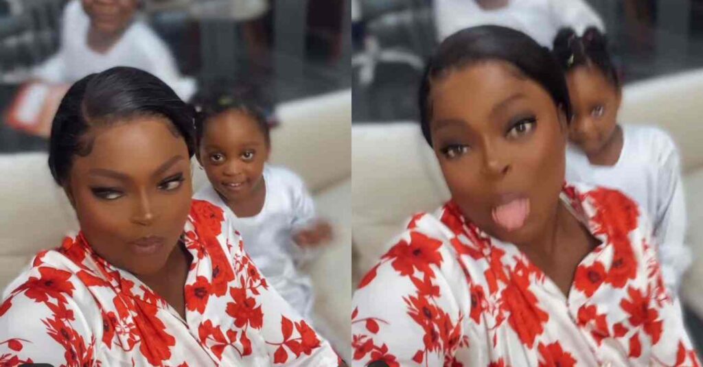 "This Children Those Not Look Like JJC Skills" – Reaction As Actress Funke Akindele Finally Reveal her Beautiful Kids (Video)