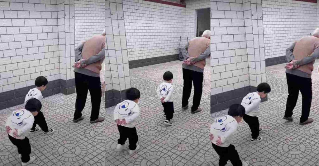 This Kids Are Something Else”: Reaction As Two little Twin brothers Mimicking There grandpa’s movement, walk like him in viral video