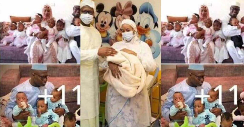 "Nothing Is Impossible For God" – Woman Gives Birth To 9 Babies, Reveal She Changes More Than 100 Pampas Daily