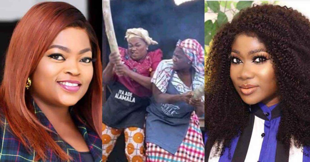 Netizen React To Actress Mercy Johnson and Funke Akindele's Funny Fight (Video)