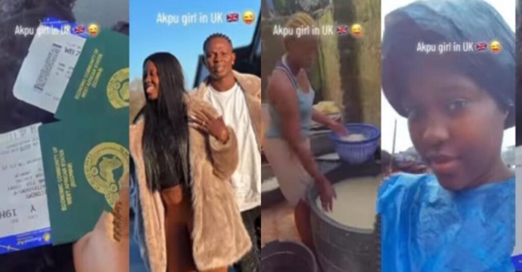 "There's Nothing Impossible For God To Do"– A Fufu Seller Celebrates Her Growth As She Finally Relocates To UK (Video)