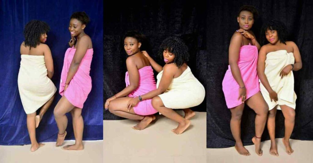 "They Don't Have Shame, See How They Open Everything Outside" – Watch How this Beautiful Lady Loose Towel During Photo Shoot ( Video)