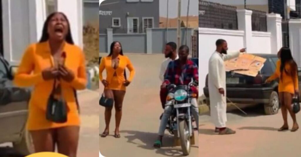 "This Is Good For Them"– Reaction As Man flogs slay Queen Like For Stepping Out Dressed in short and Revealing clothes [Video]