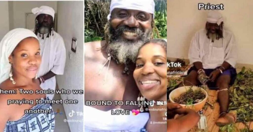 “I Love Him More Than My Mother And Father”: Beautiful Nigeria Lady Falls in Love with a Herbalist, Shares Video of Them in a River