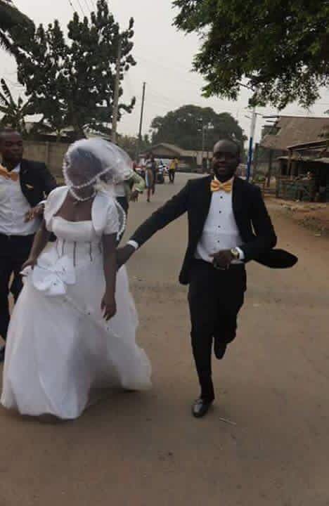 Bride runs away from church after discovering that groom does not work for oil company (Video)