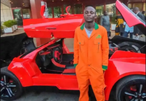 18 years old boy constructs the country’s first locally produced sports car (Photos)