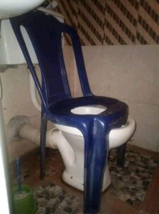 "Waow She Is Very Very Talented"– Disable Lady Stir Reaction As She Rebuild Her Room Toilet and Bathroom Goes Viral (Video)