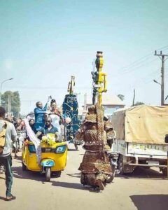 "Happiness Is All That Matter To Us"– Groom And Bride Happy As They Arrive At Wedding Reception In Keke Napeps With Smiles (Photos)