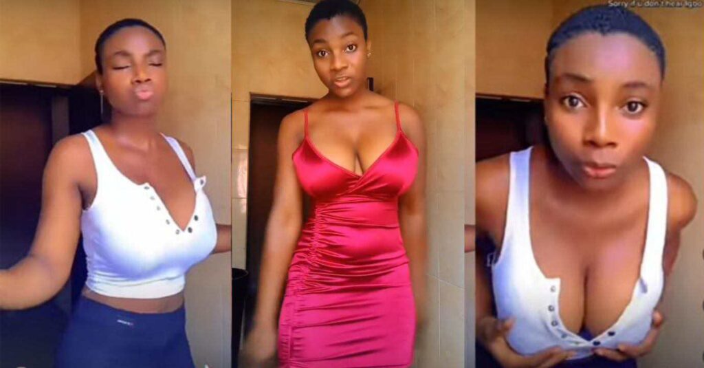 “She Is too Small For This”-Small Beautiful Girl, Rita Bernard Flaunts Her Fresh B00bs Online(Video)