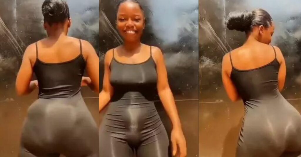 “Na Only Water and Shit Full This One o”- Lady With Biggest Slappy Backside set the internet on fire as she Shakes the backside aggressively (Video)