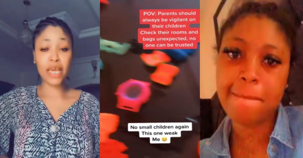 “Parents Should Be Very Vigilant” – Nigerian Mum Reveals Unexpected Things She Found In Her Kids’ Room (Video)