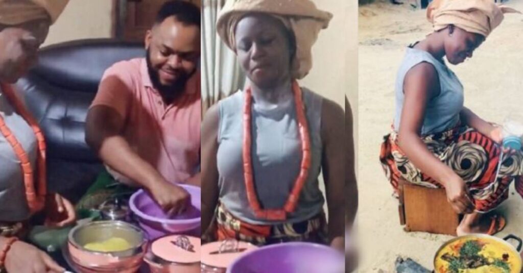 “I was made to cook with firewood”- Newlywed bride shares experience with in-laws after wedding